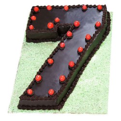 Number Seven Chocolate Cake